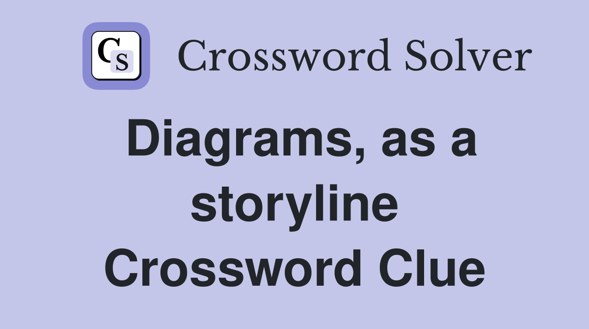 Diagrams, as a storyline Crossword Clue