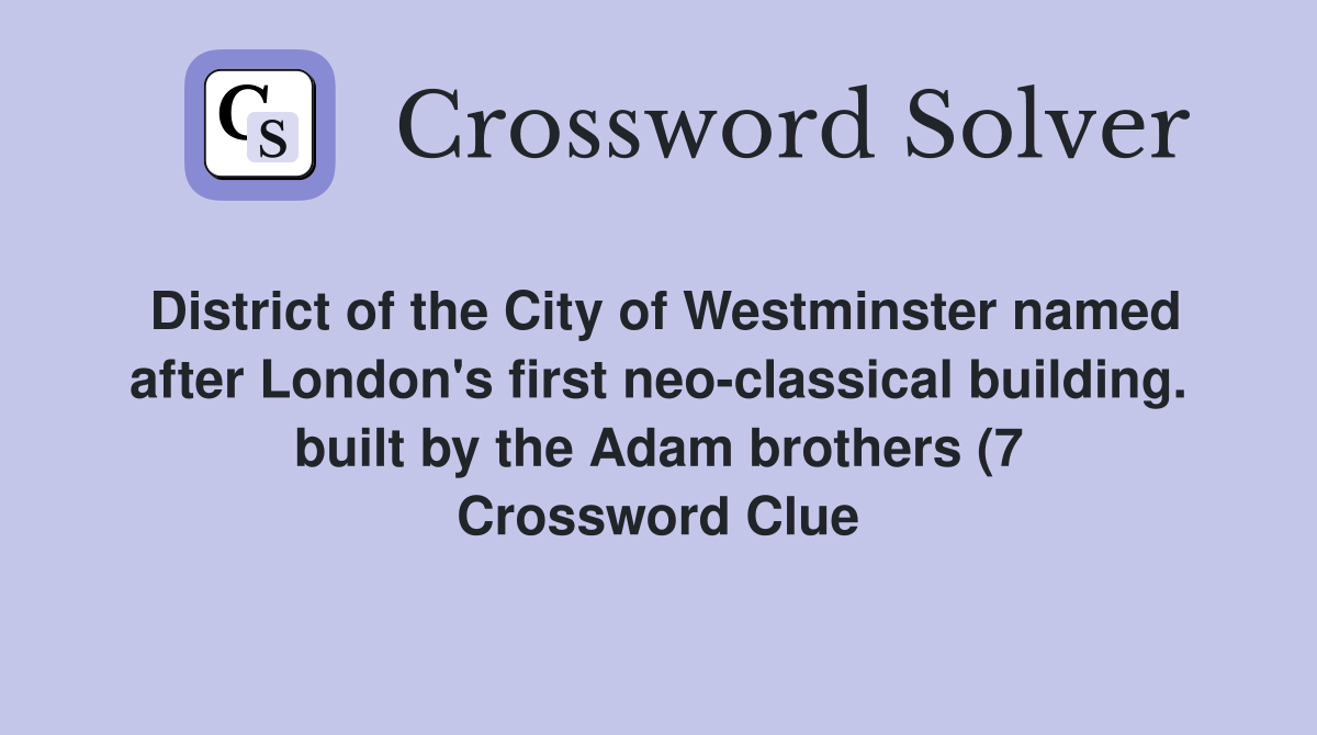 District of the City of Westminster named after London #39 s first neo District of the City of Westminster named after London #39 s first neo