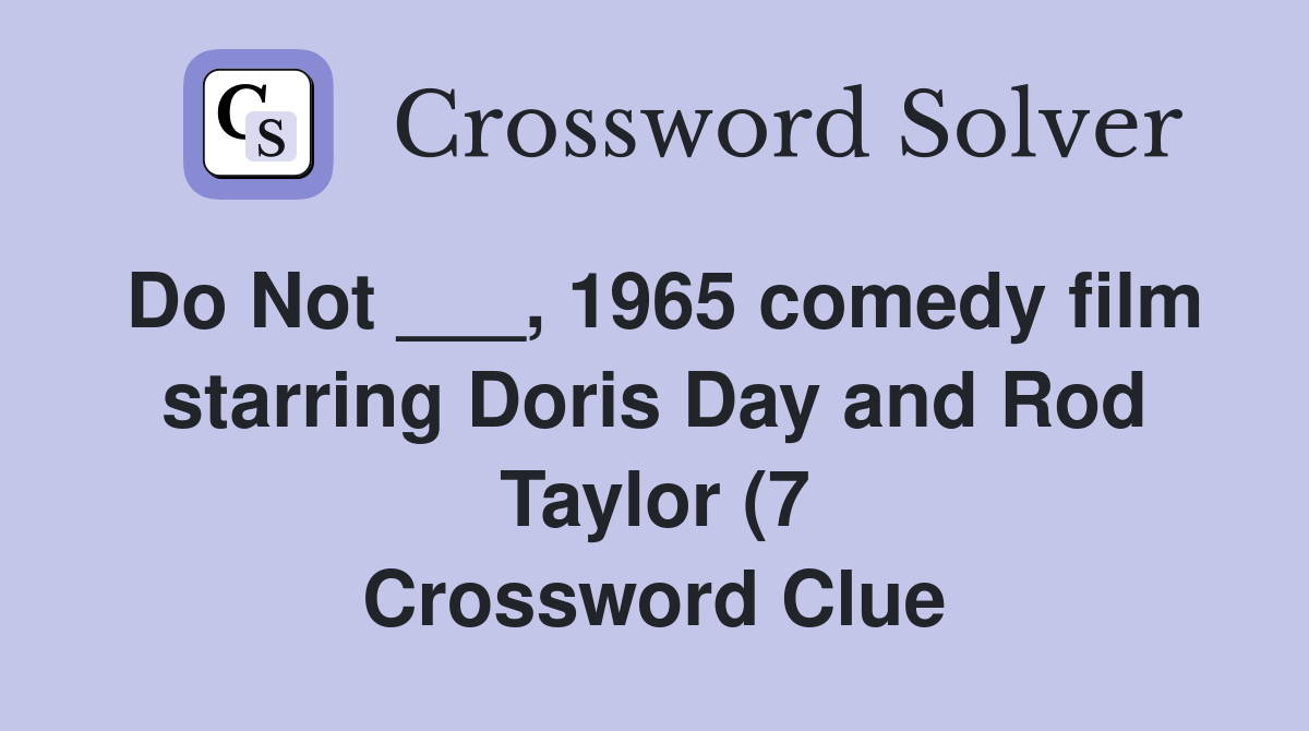 Do Not 1965 comedy film starring Doris Day and Rod Taylor (7 Do Not 1965 comedy film starring Doris Day and Rod Taylor (7