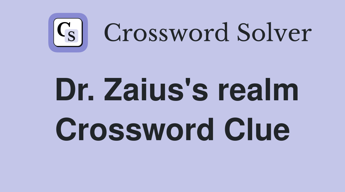 Dr. Zaius's realm Crossword Clue