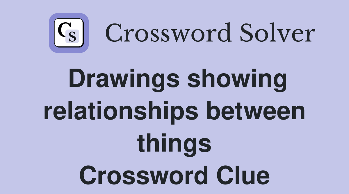 Drawings showing relationships between things Crossword Clue