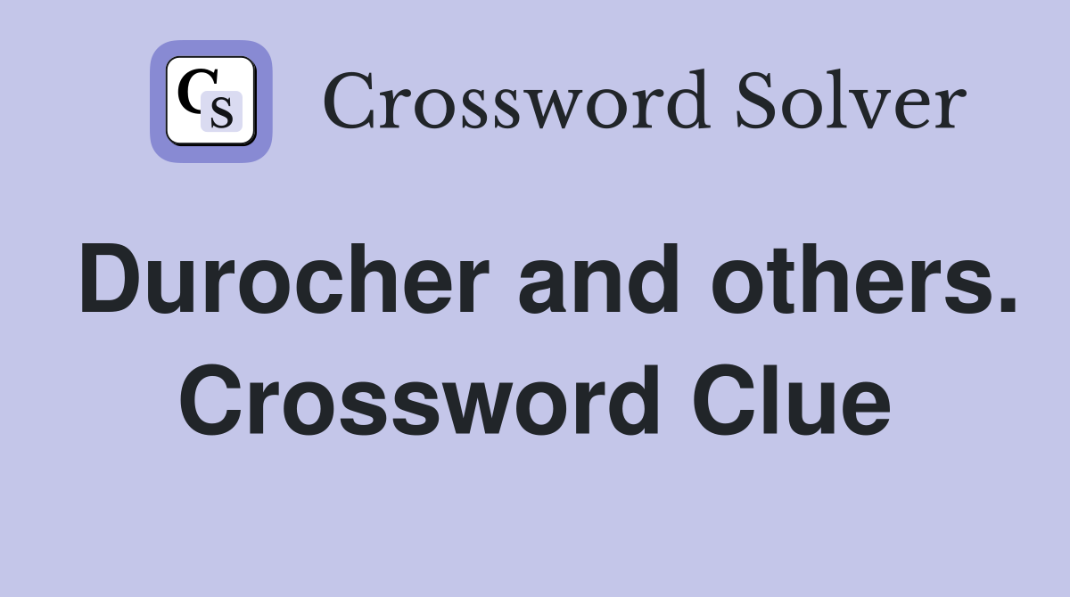 Durocher and others. Crossword Clue