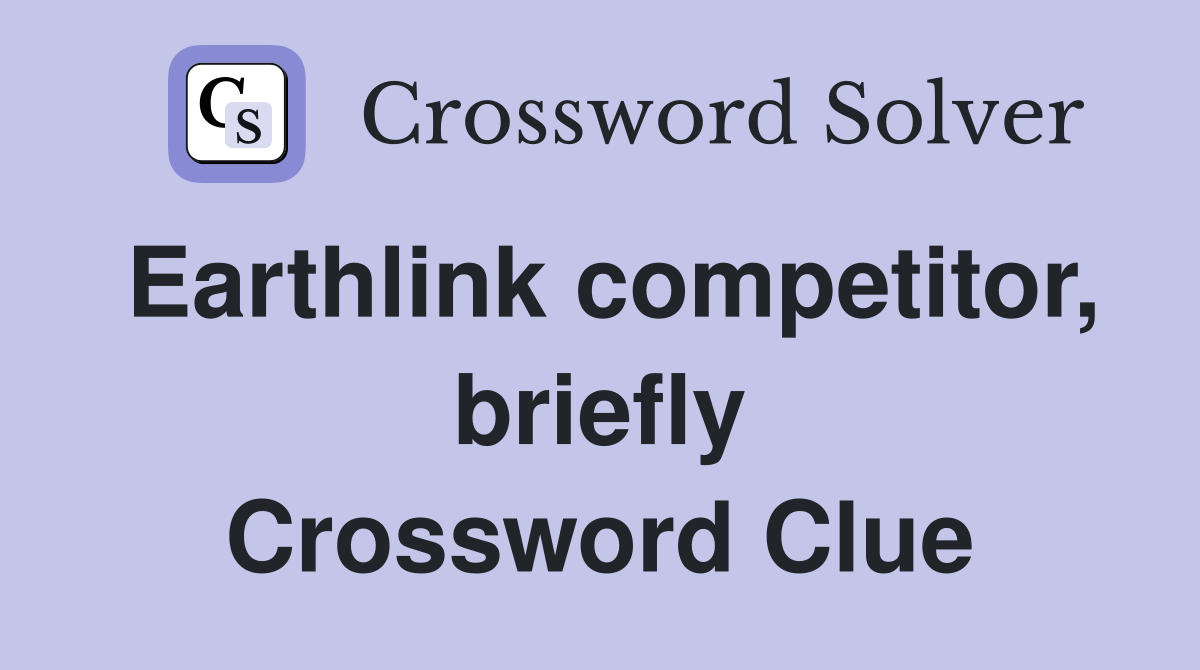 Earthlink competitor, briefly Crossword Clue