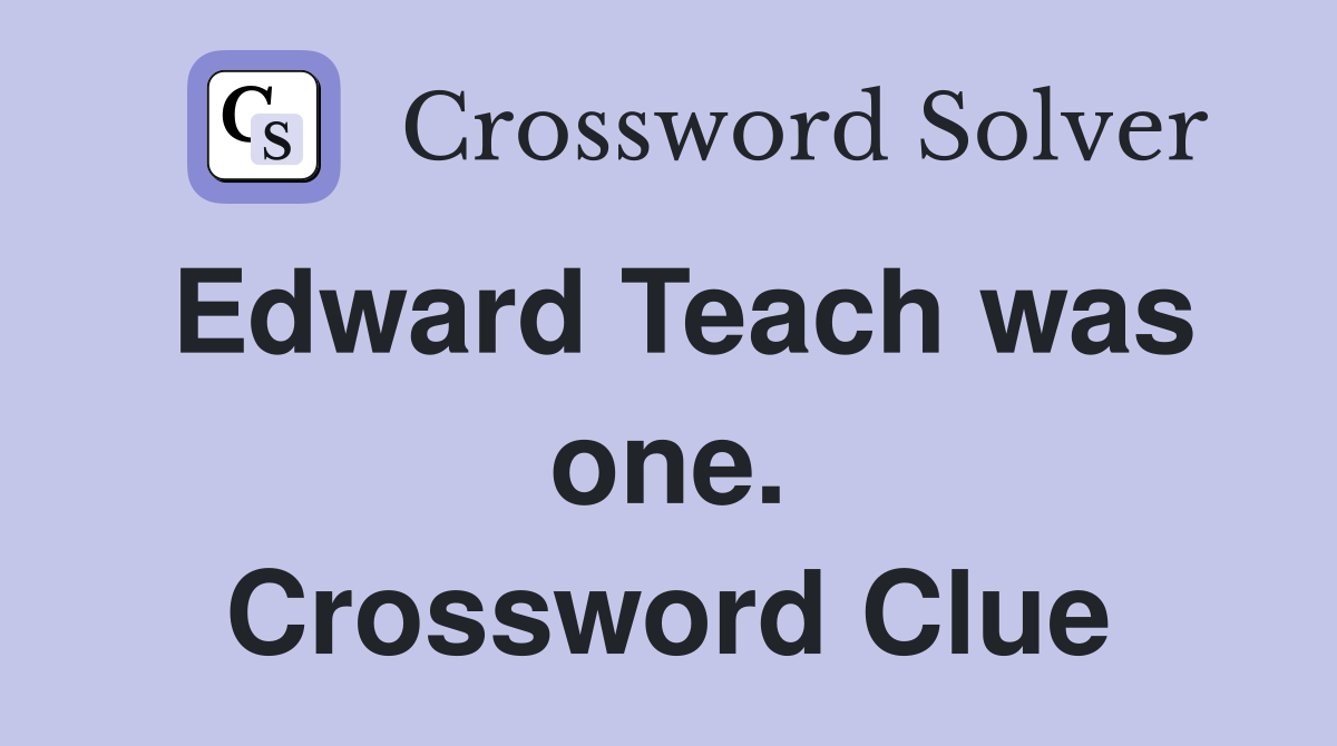 Edward Teach was one. Crossword Clue