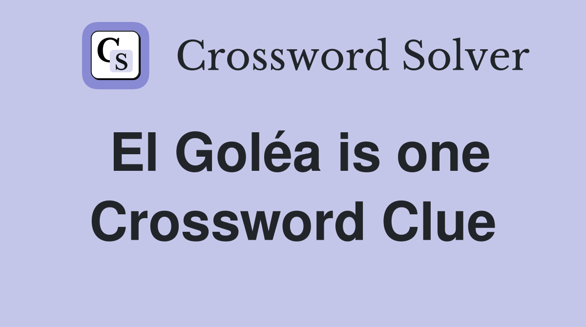 El Goléa is one Crossword Clue