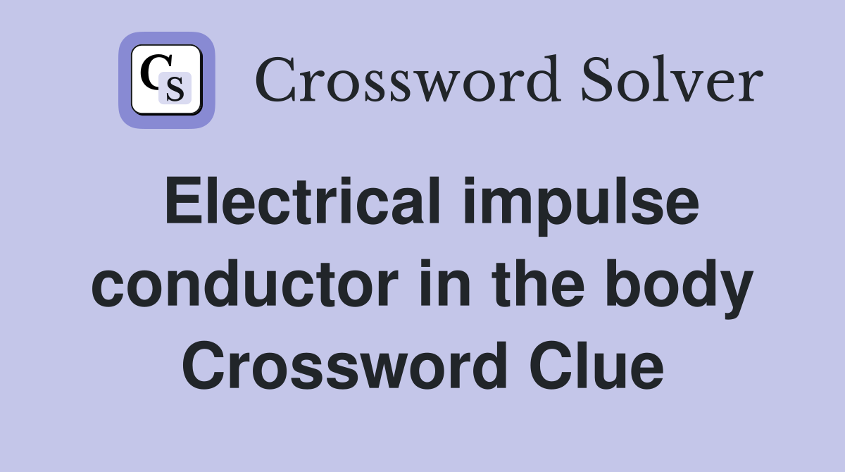 Electrical impulse conductor in the body Crossword Clue
