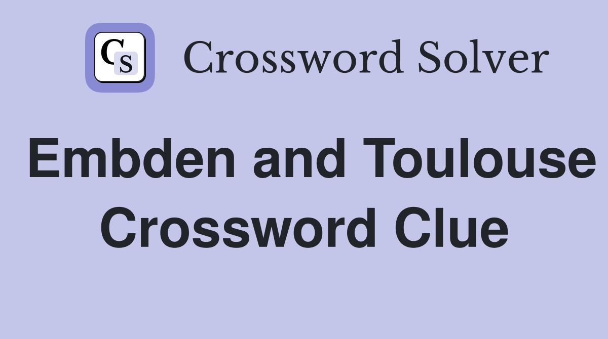 Embden and Toulouse Crossword Clue