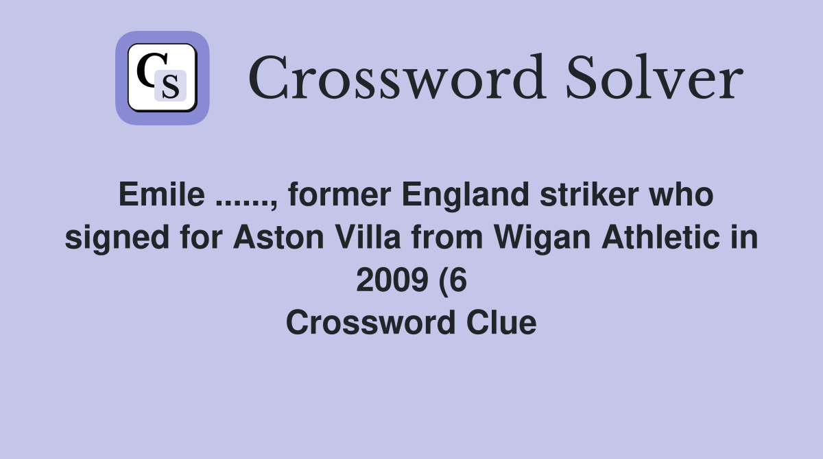 Emile former England striker who signed for Aston Villa from Emile former England striker who signed for Aston Villa from