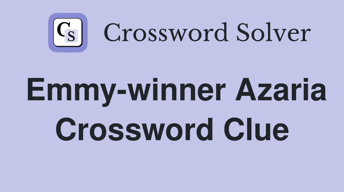 Emmy-winner Azaria Crossword Clue