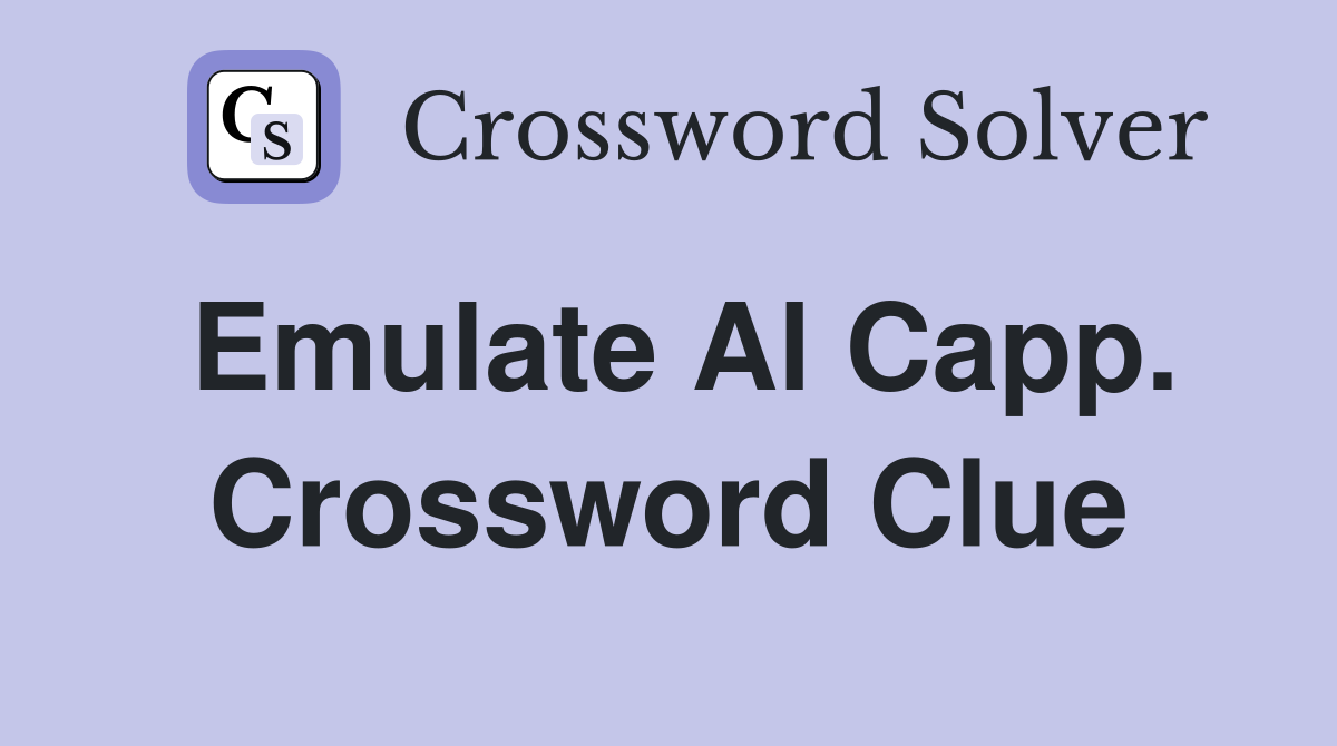 Emulate Al Capp. Crossword Clue