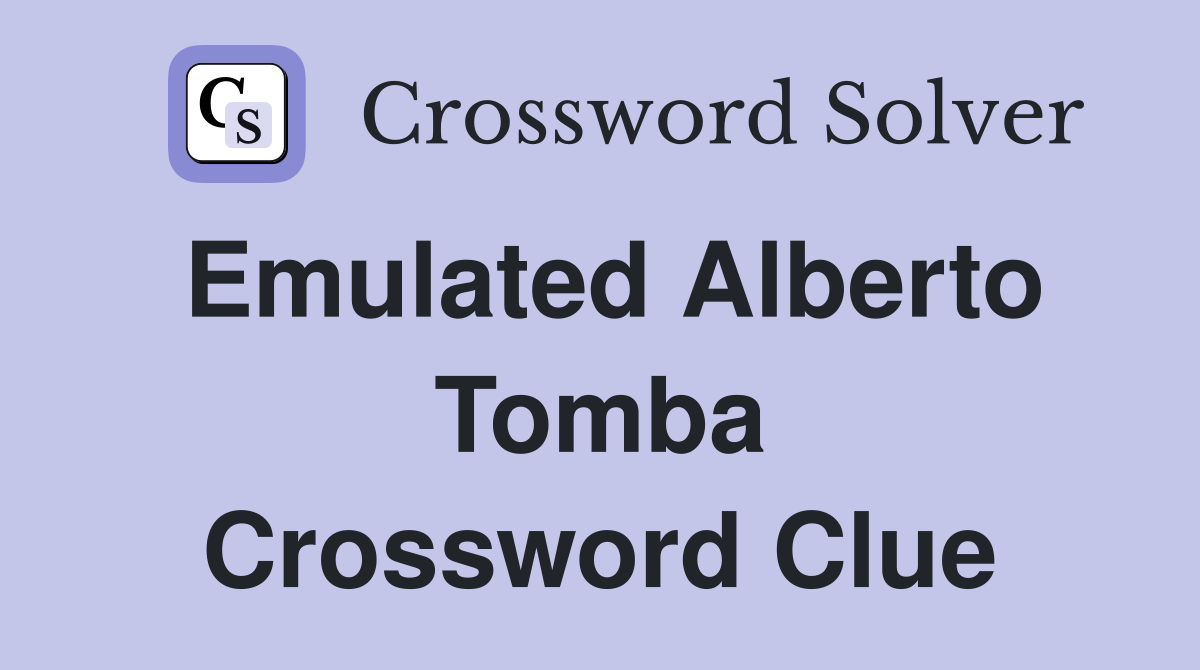 Emulated Alberto Tomba Crossword Clue