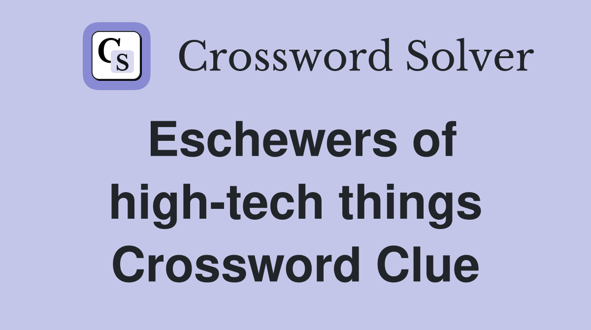 Eschewers of high-tech things Crossword Clue