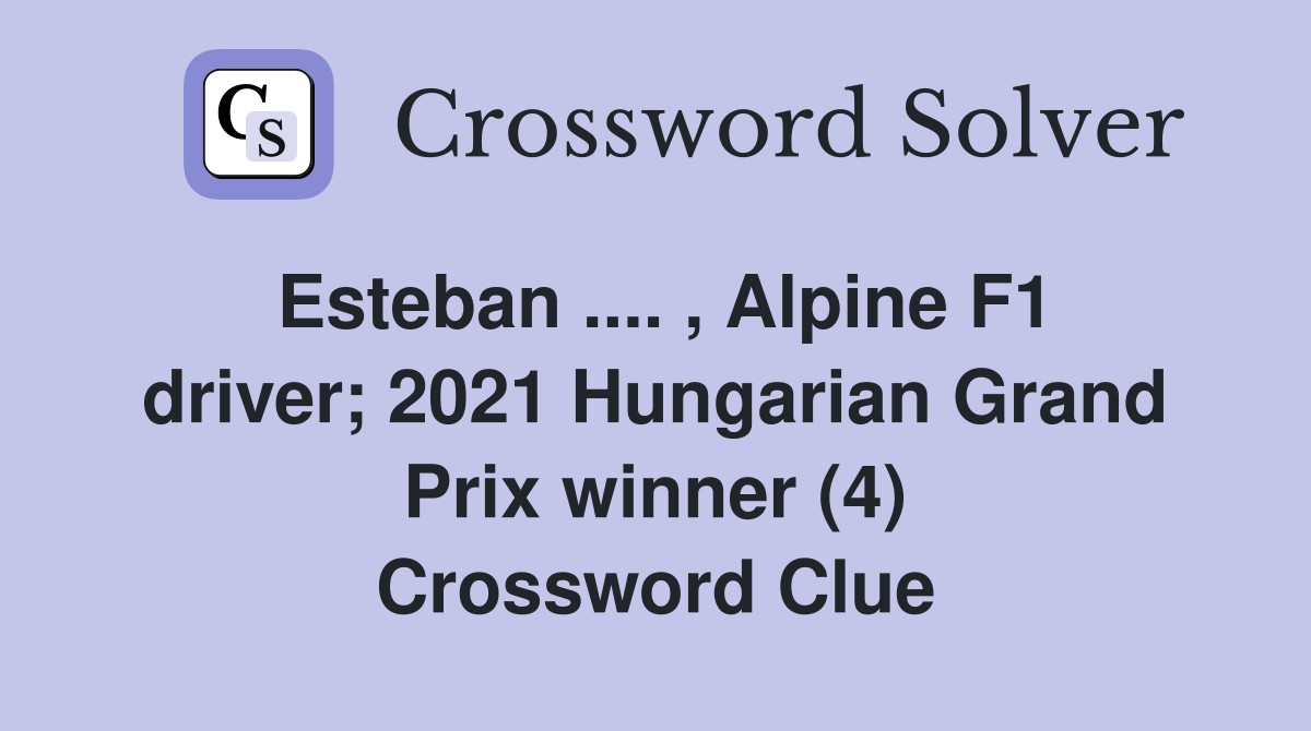 Esteban Alpine F1 driver 2021 Hungarian Grand Prix winner (4