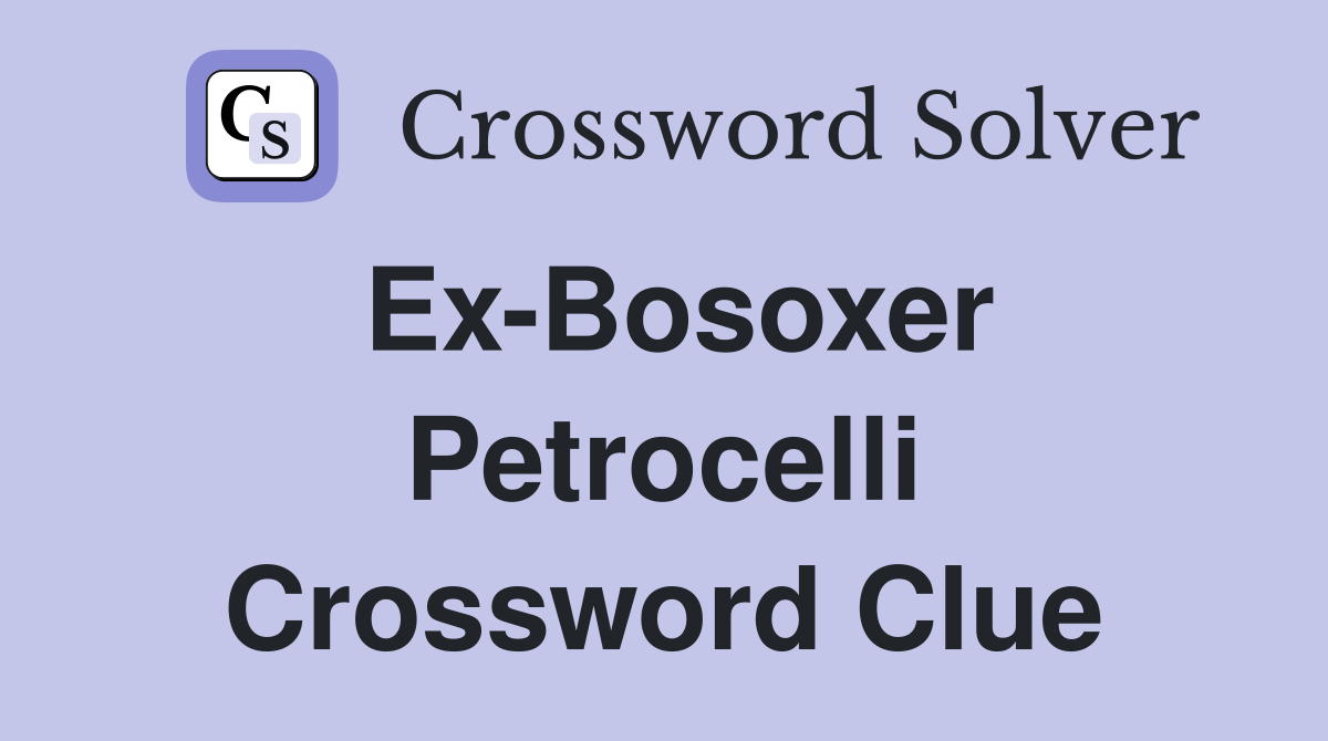 Ex-Bosoxer Petrocelli Crossword Clue