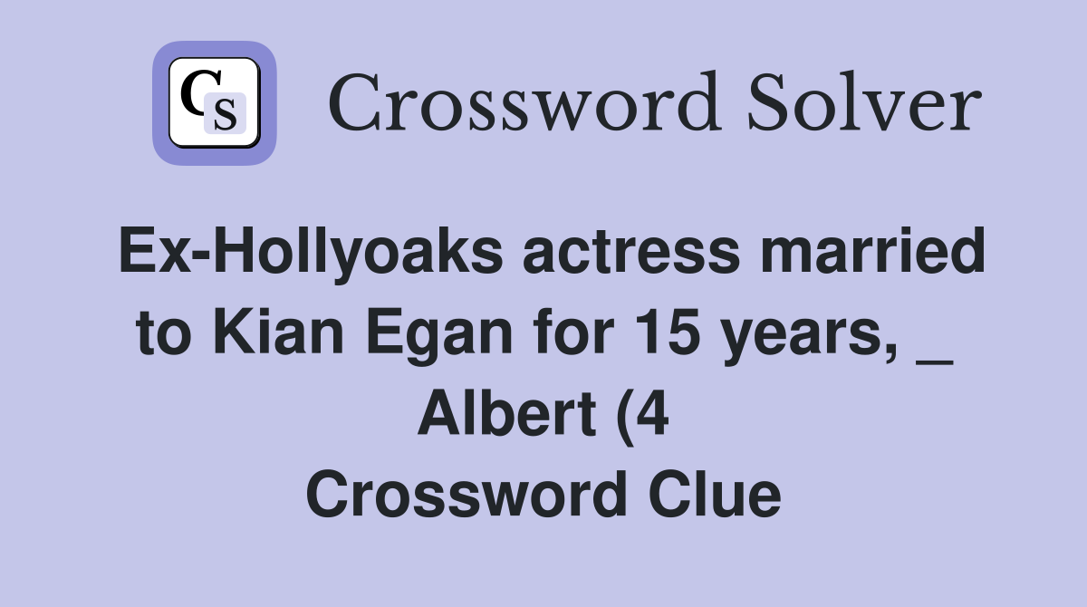 Ex Hollyoaks actress married to Kian Egan for 15 years Albert (4 Ex Hollyoaks actress married to Kian Egan for 15 years Albert (4