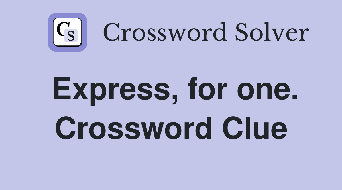 Express, for one. Crossword Clue
