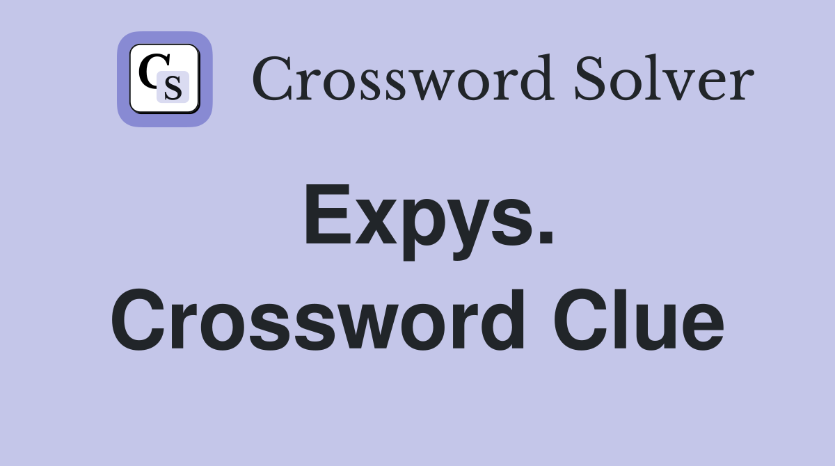 Expys. Crossword Clue