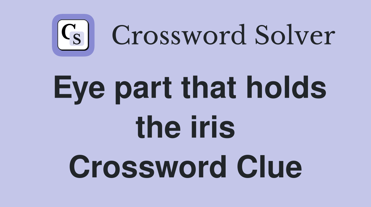 Eye part that holds the iris Crossword Clue
