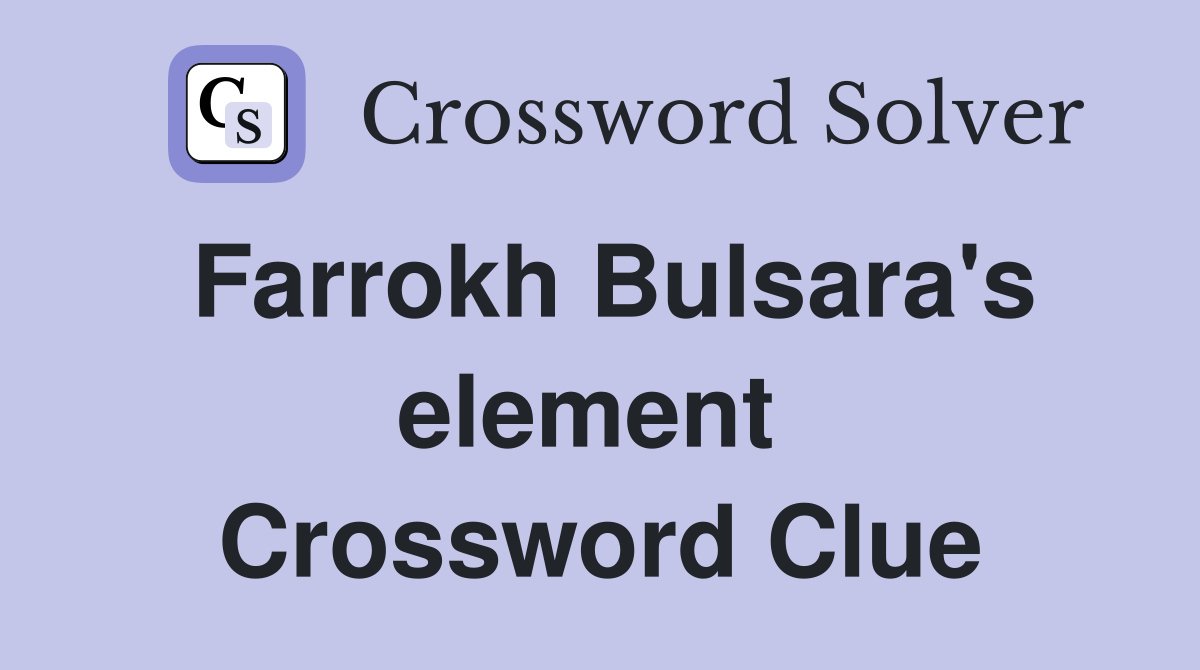 Farrokh Bulsara's element  Crossword Clue
