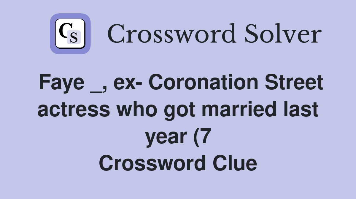 Faye ex Coronation Street actress who got married last year (7 Faye ex Coronation Street actress who got married last year (7