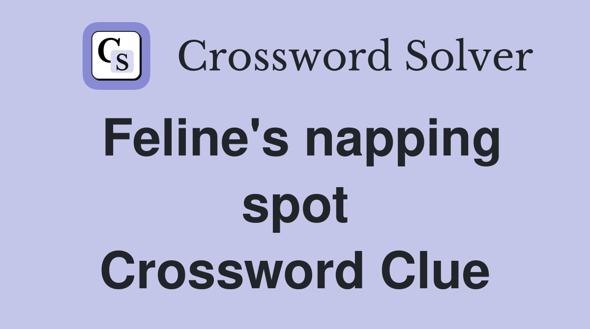 Feline's napping spot Crossword Clue