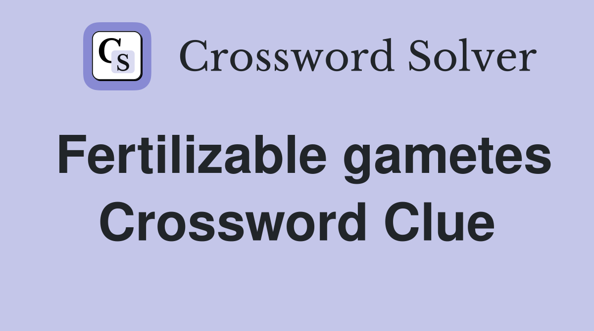 Fertilizable gametes Crossword Clue