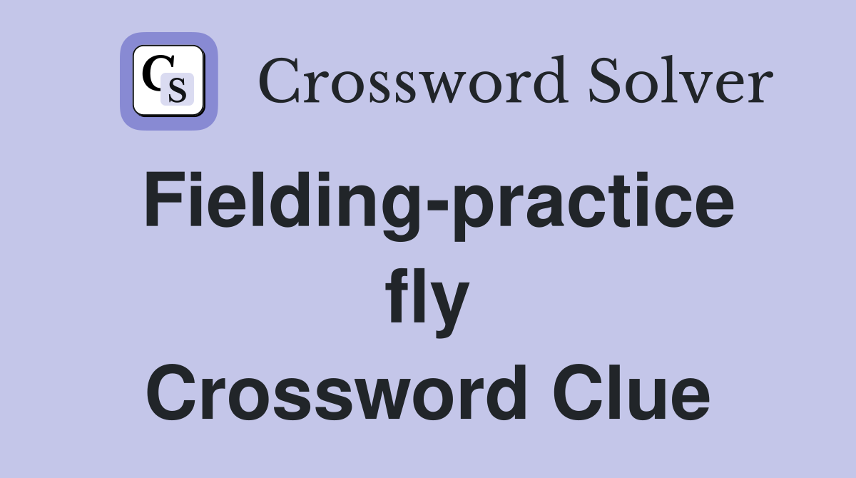 Fielding-practice fly Crossword Clue