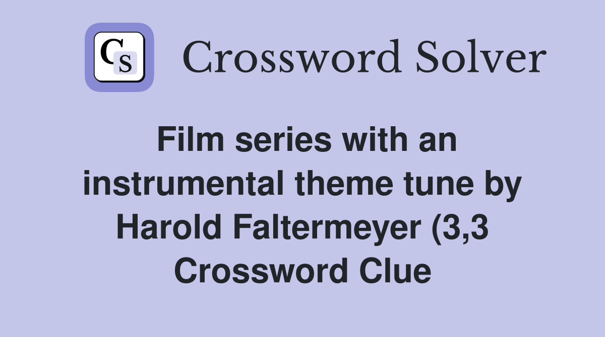Film series with an instrumental theme tune by Harold Faltermeyer (3 3 Film series with an instrumental theme tune by Harold Faltermeyer (3 3