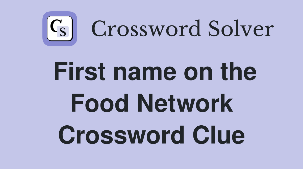 First name on the Food Network Crossword Clue