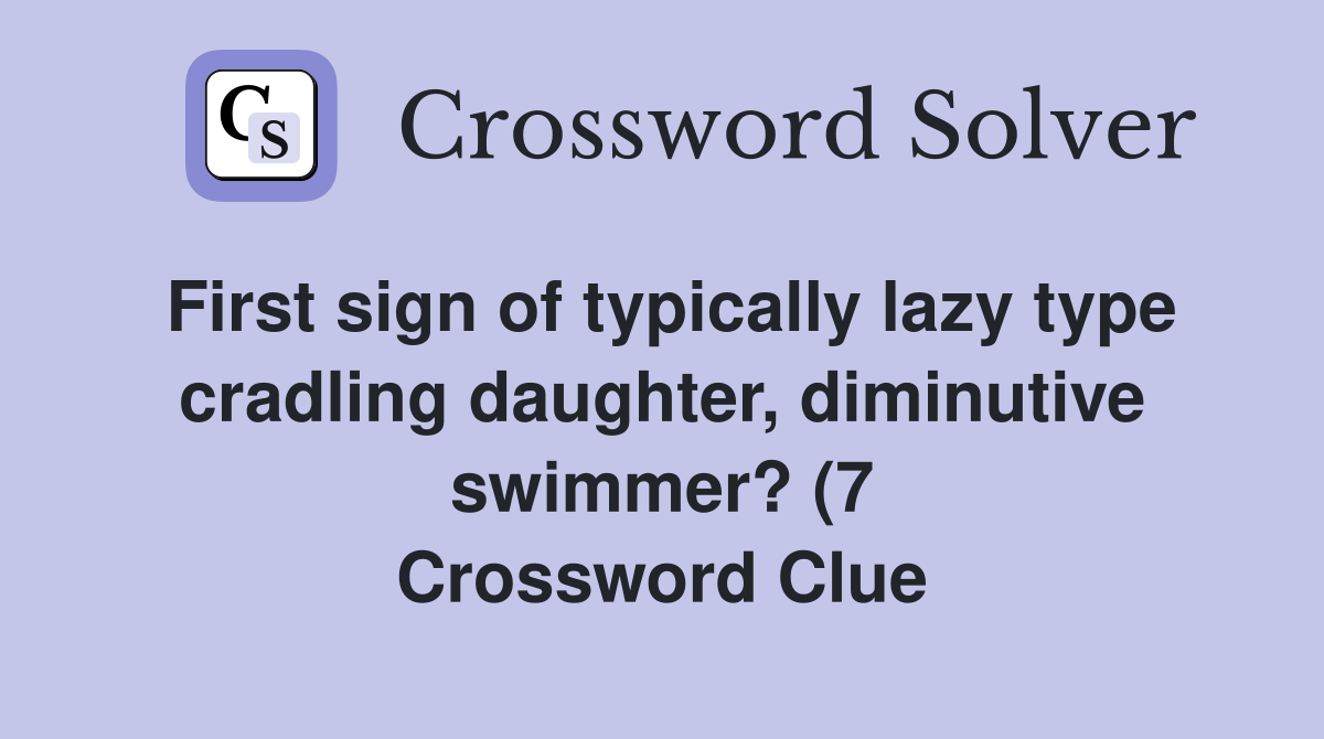 First sign of typically lazy type cradling daughter diminutive swimmer First sign of typically lazy type cradling daughter diminutive swimmer