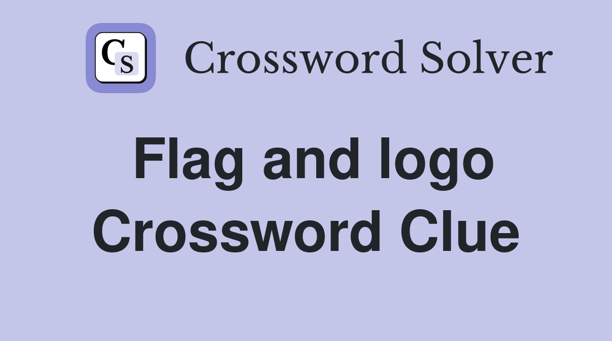 Flag and logo Crossword Clue