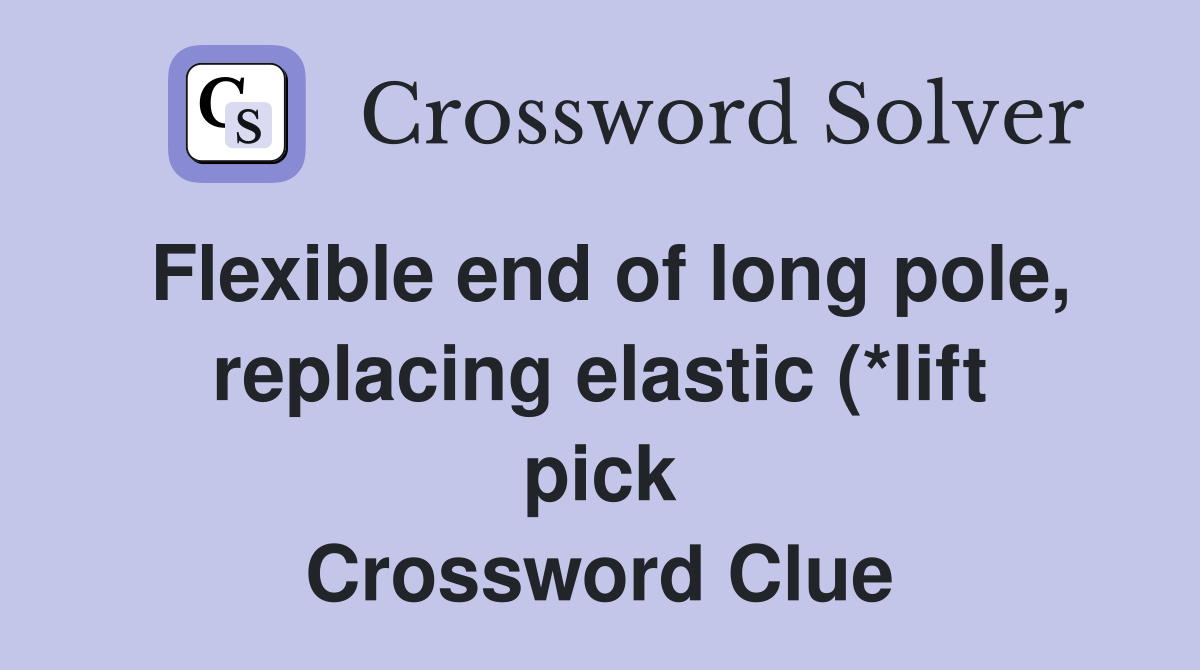Flexible end of long pole replacing elastic (*lift pick) (5 3 Flexible end of long pole replacing elastic (*lift pick) (5 3