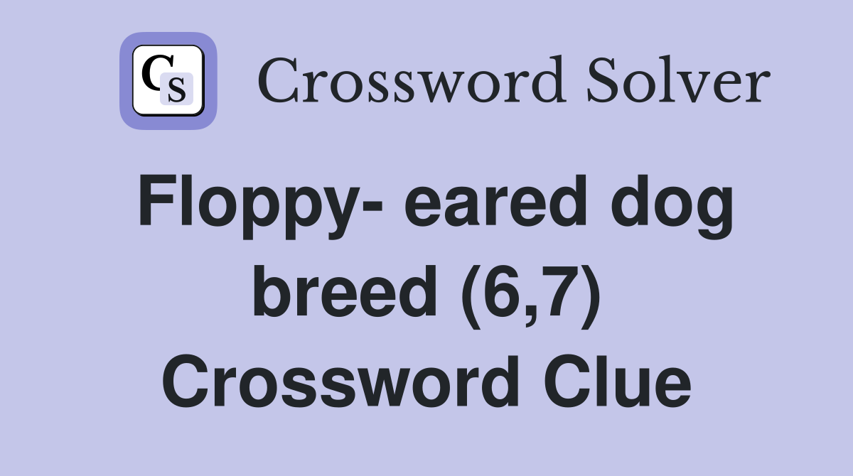 Floppy- eared dog breed (6,7) Crossword Clue