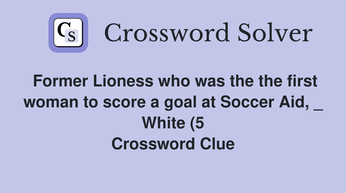 Former Lioness who was the the first woman to score a goal at Soccer Former Lioness who was the the first woman to score a goal at Soccer