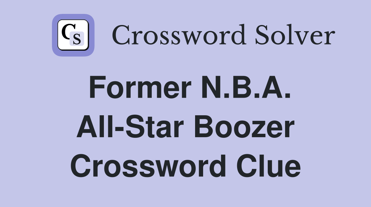 Former N.B.A. All-Star Boozer Crossword Clue
