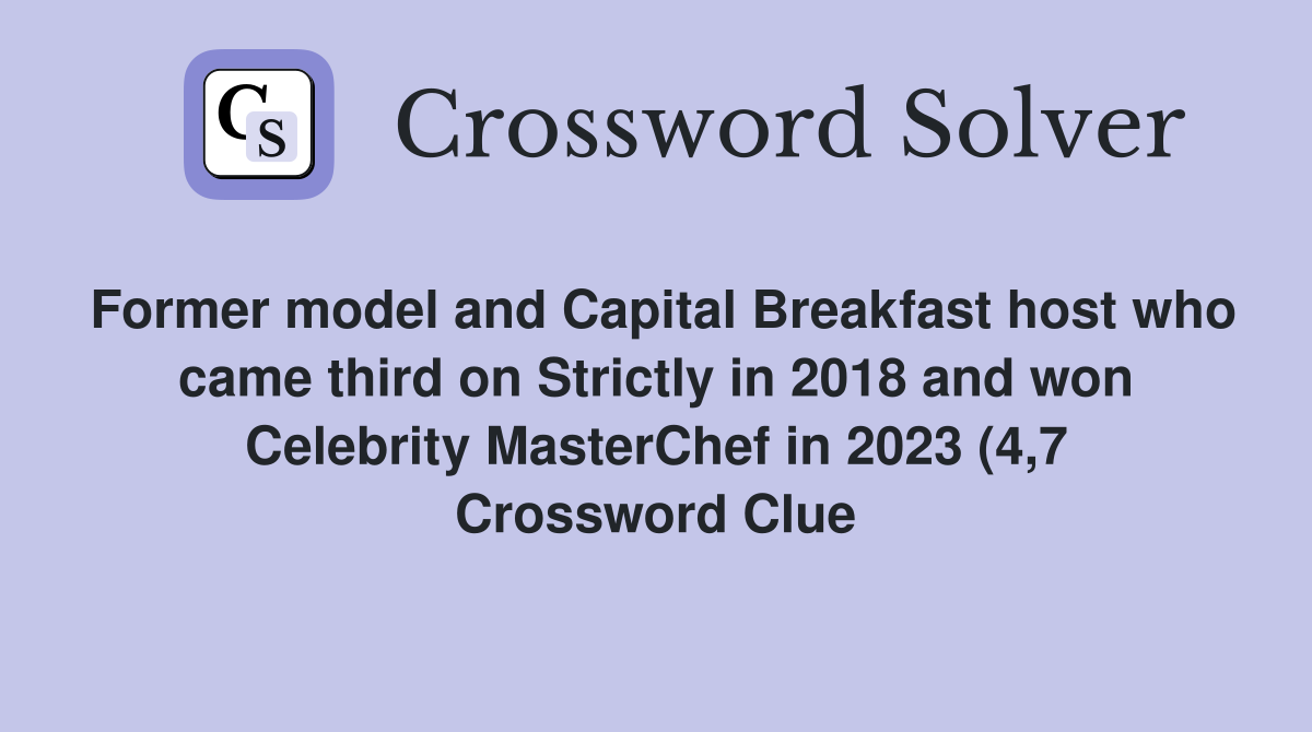 Former model and Capital Breakfast host who came third on Strictly in Former model and Capital Breakfast host who came third on Strictly in