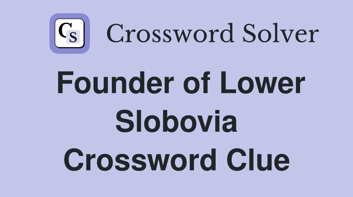 Founder of Lower Slobovia Crossword Clue