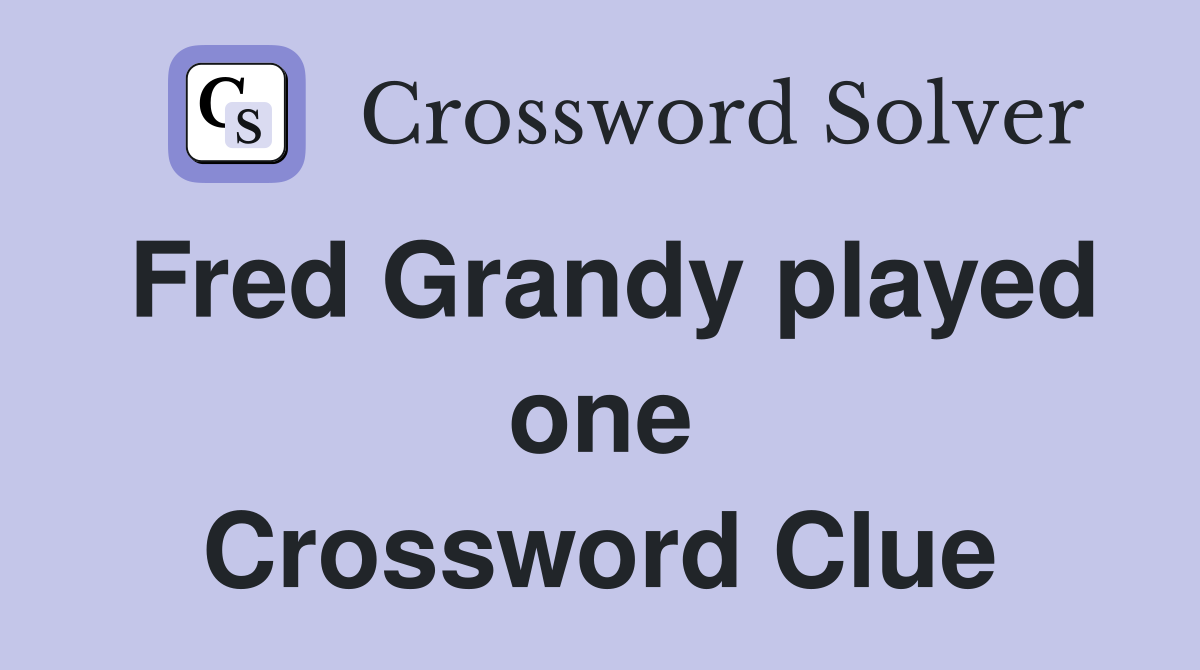 Fred Grandy played one Crossword Clue