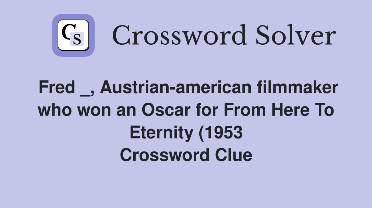 Fred Austrian american filmmaker who won an Oscar for From Here To Fred Austrian american filmmaker who won an Oscar for From Here To