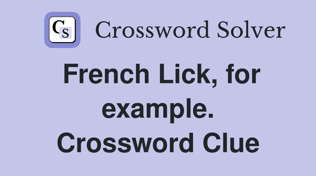 French Lick, for example. Crossword Clue