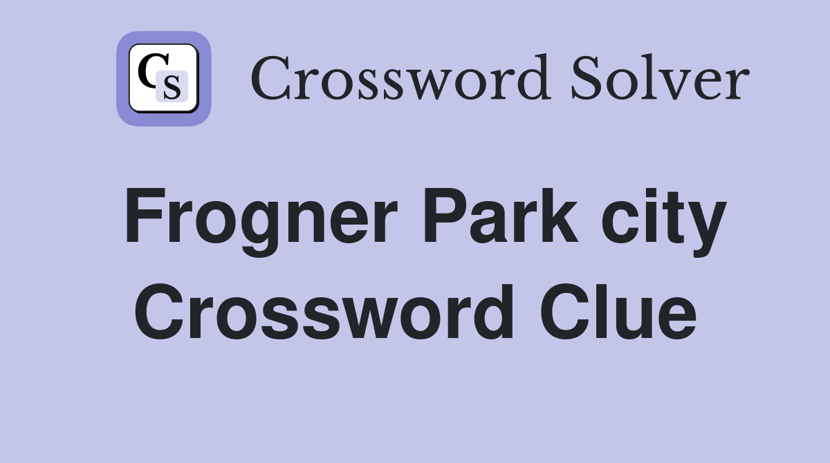 Frogner Park city Crossword Clue