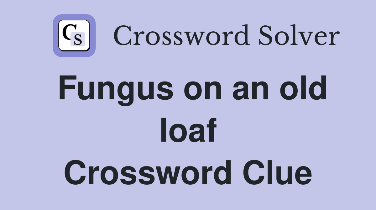 Fungus on an old loaf Crossword Clue