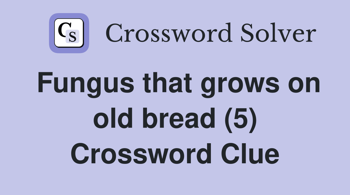 Fungus that grows on old bread (5) Crossword Clue