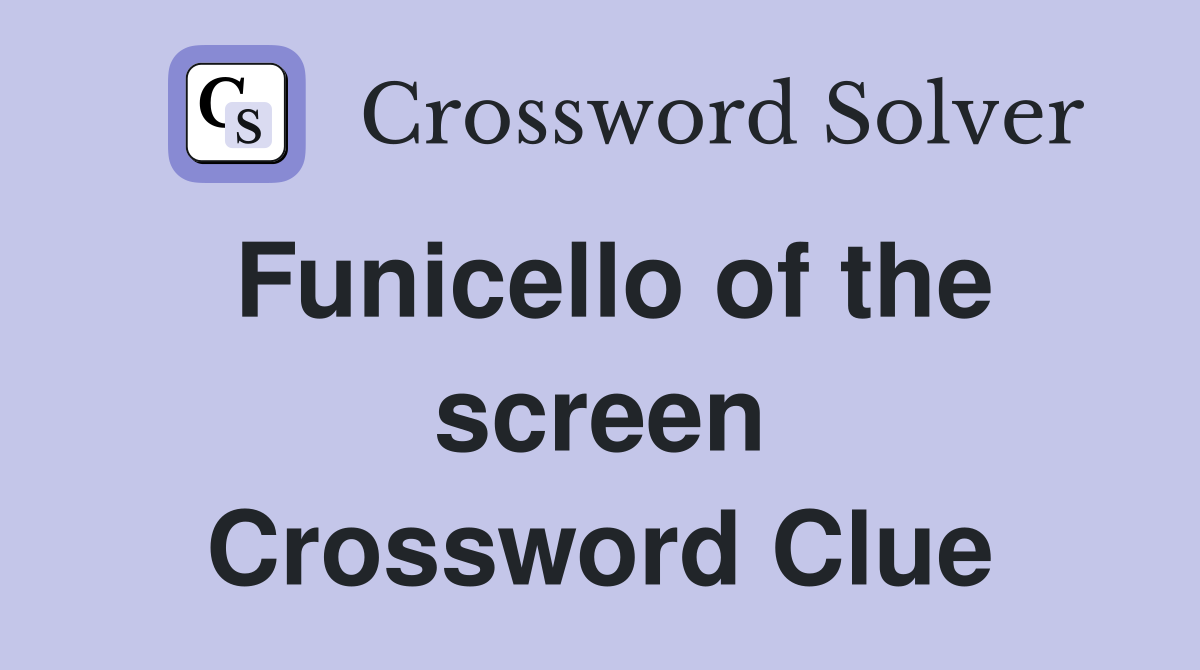 Funicello of the screen Crossword Clue