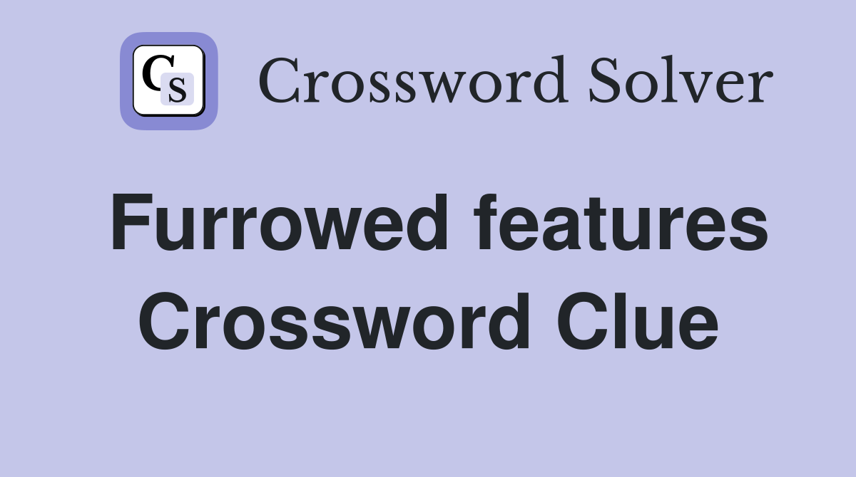 Furrowed features Crossword Clue