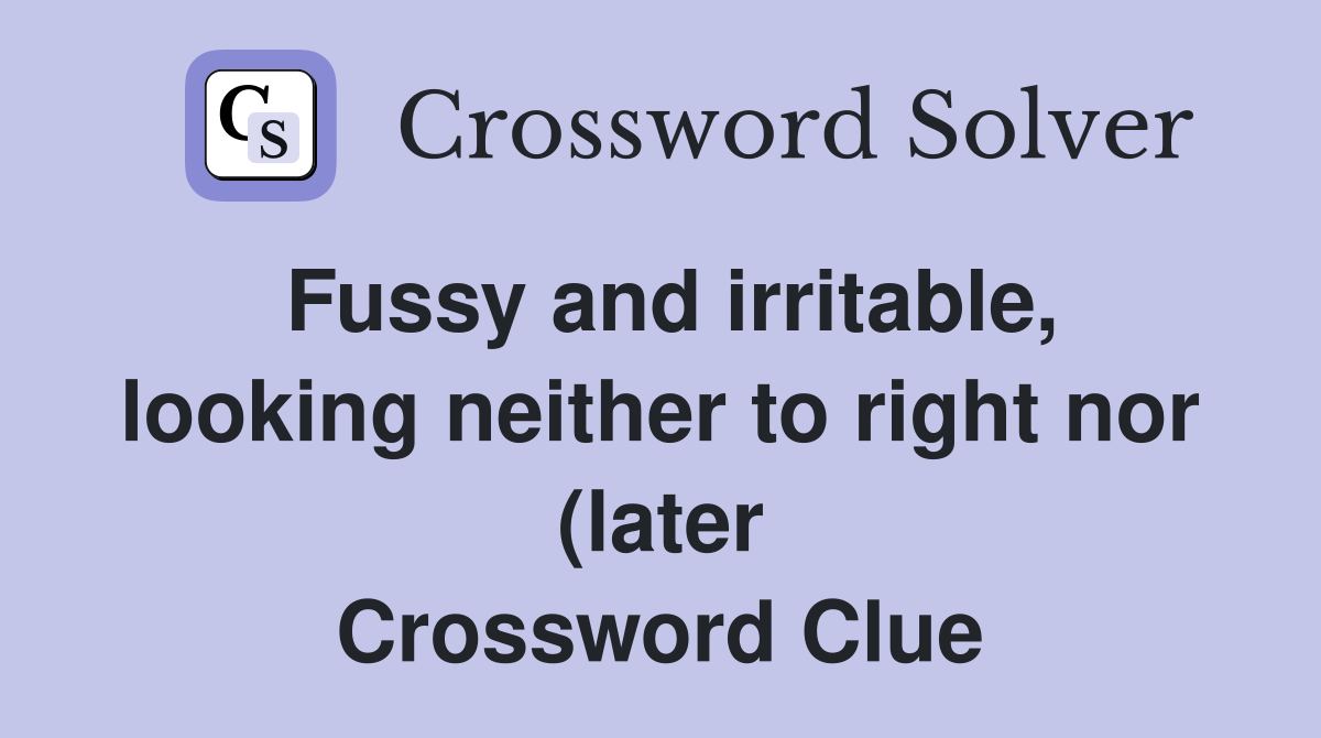Fussy and irritable looking neither to right nor (later) left Fussy and irritable looking neither to right nor (later) left