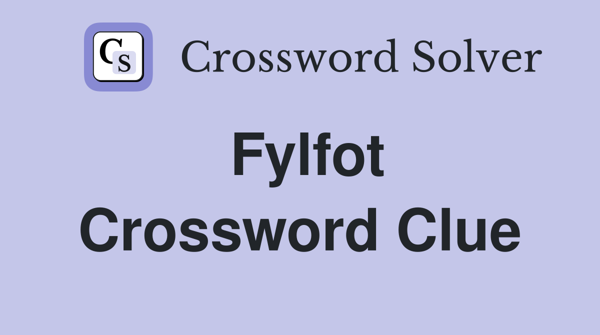 Fylfot Crossword Clue
