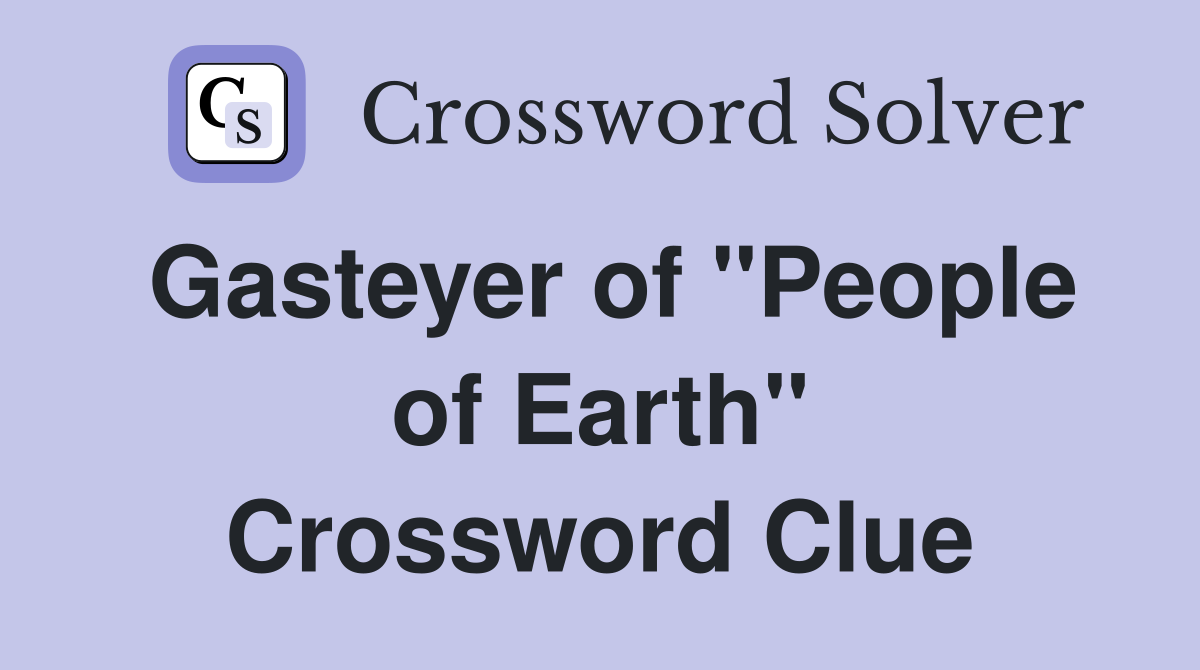 Gasteyer of "People of Earth" Crossword Clue