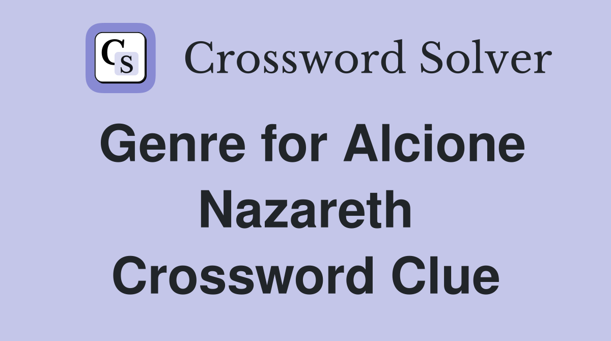 Genre for Alcione Nazareth Crossword Clue