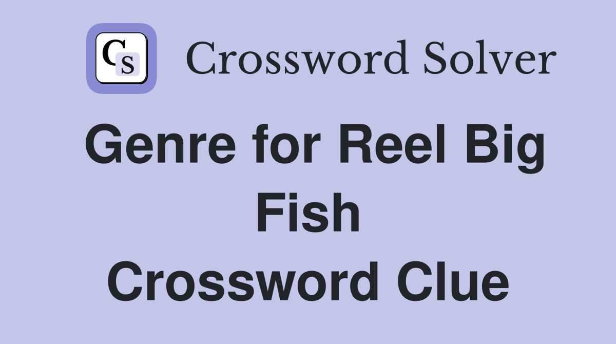 Genre for Reel Big Fish Crossword Clue